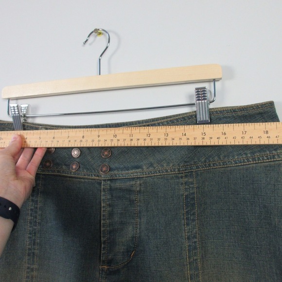 Route 66 Stretch Fit Jeans Women 18W Blue Low Rise Y2K Brat Bootcut Mall Rat 650 - Picture 6 of 13